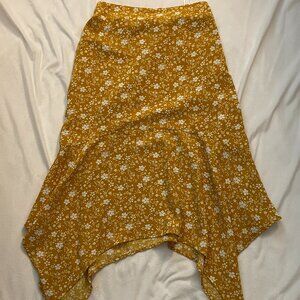 Yellow Floral Skirt